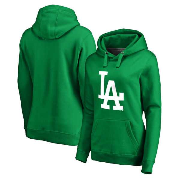 Women Los Angeles Dodgers Fanatics Branded Kelly Green St. Patrick's Day White Logo Pullover Hoodie,We sell and wholesale Women Los Angeles Dodgers Fanatics Branded Kelly Green St. Patrick's Day White Logo Pullover Hoodie on line form chian!